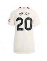 Manchester United Diogo Dalot #20 Alternativní Dres pro Dámské 2023-24 Krátký Rukáv